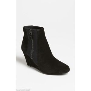 NEW Via Spiga Filomena Suede Wedge Ankle Boot